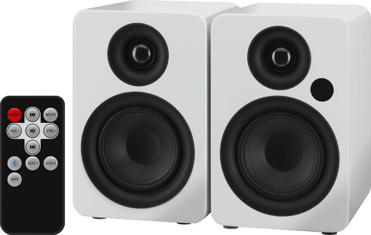 Kraan Luchtvaart verzoek Actieve 2-weg stereo luidsprekerset met Bluetooth 2 x 50 Watt max